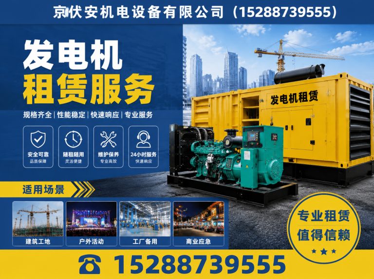 天门发电车租赁展示图